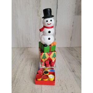 Play dough Snowman build presents‎ box Xmas home decor figure tree